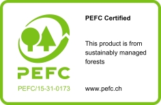 70% PEFC-zertifiziert (PEFC/15-31-0173)